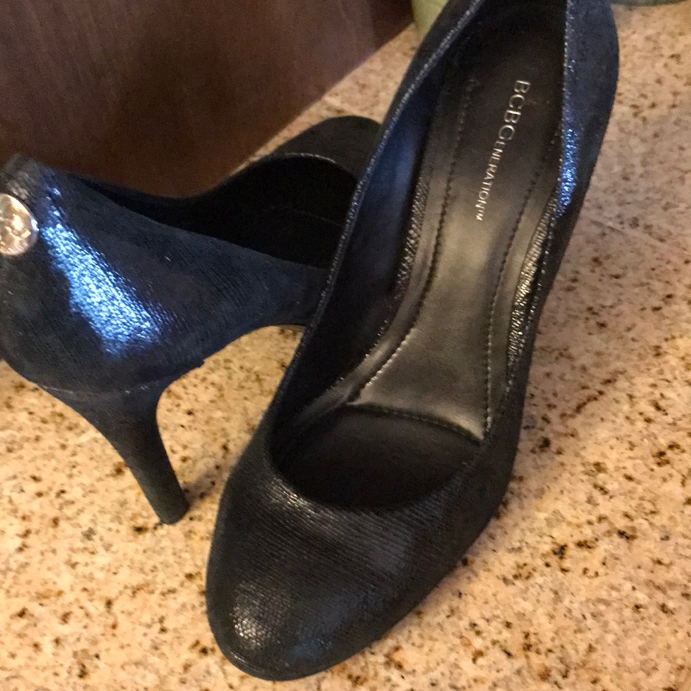 Black BCBG heels  worn 1x to wedding